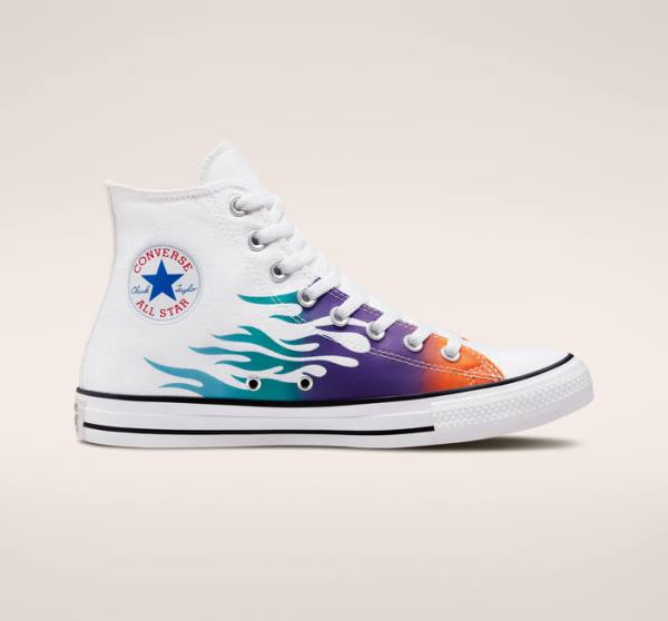 Converse High Tops Shoes In Delhi - Chuck Taylor All Star Archive Prints  Mens White / Blue / Turquoise