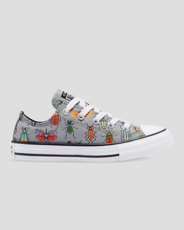 Converse Low Tops Shoes Discount - Chuck Taylor All Star Bugged Out Kids  Grey
