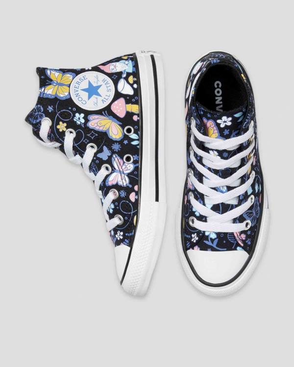 Converse High Tops Shoes Sale - Chuck Taylor All Star Butterfly Fun Kids  Black