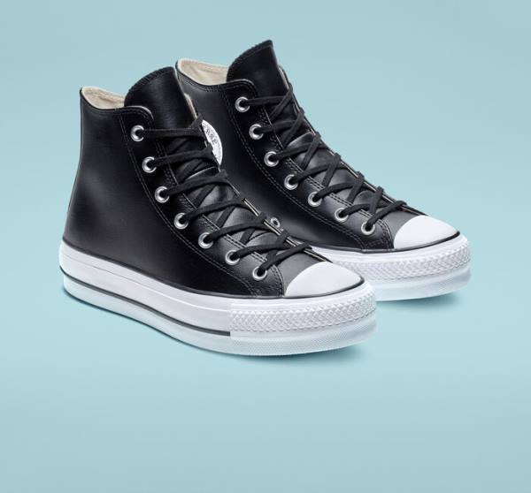Chuck taylor all star platform clean leather high top sale