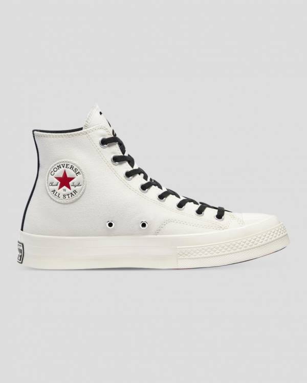 Converse Mens High Tops Shoes Outlet Store - Keith Haring Chuck 70 Beige